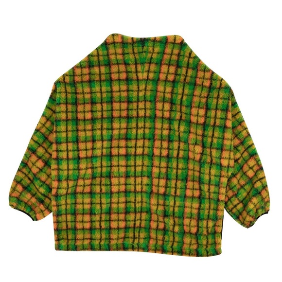 LOEWE EYE/NATURE/LOEWE ELN Green Check Multi Leece Anorak Jacket Size 52EU/US XL - Picture 3 of 4
